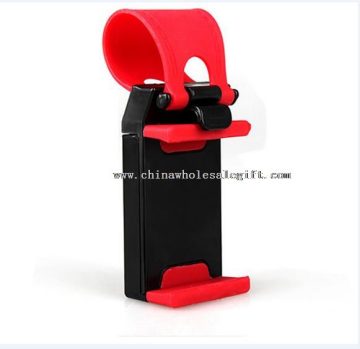 Car steering wheel phone holde