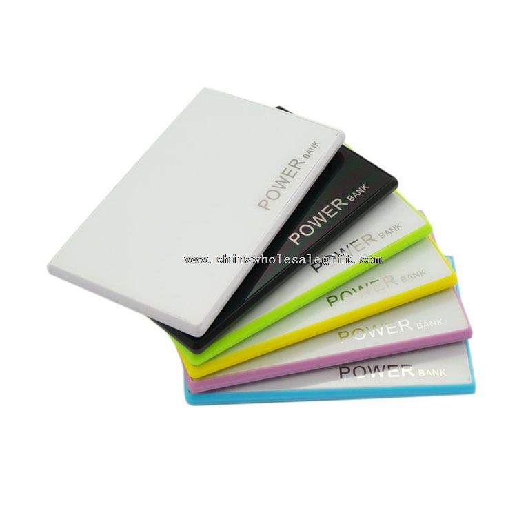 Cerdit card size power bank 2000mah