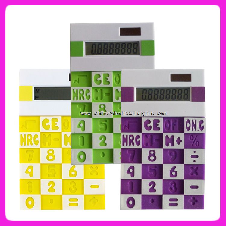 Double color solar silicone calculator