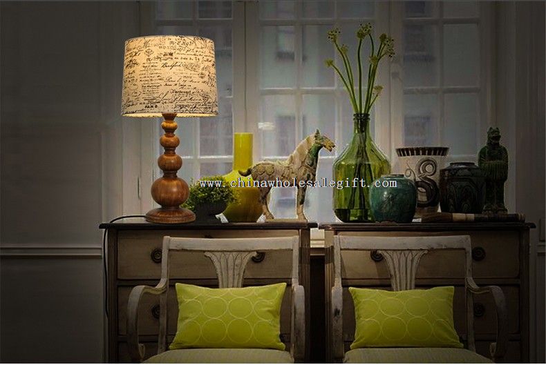 Fabric Wood Lamp Creative Lamp