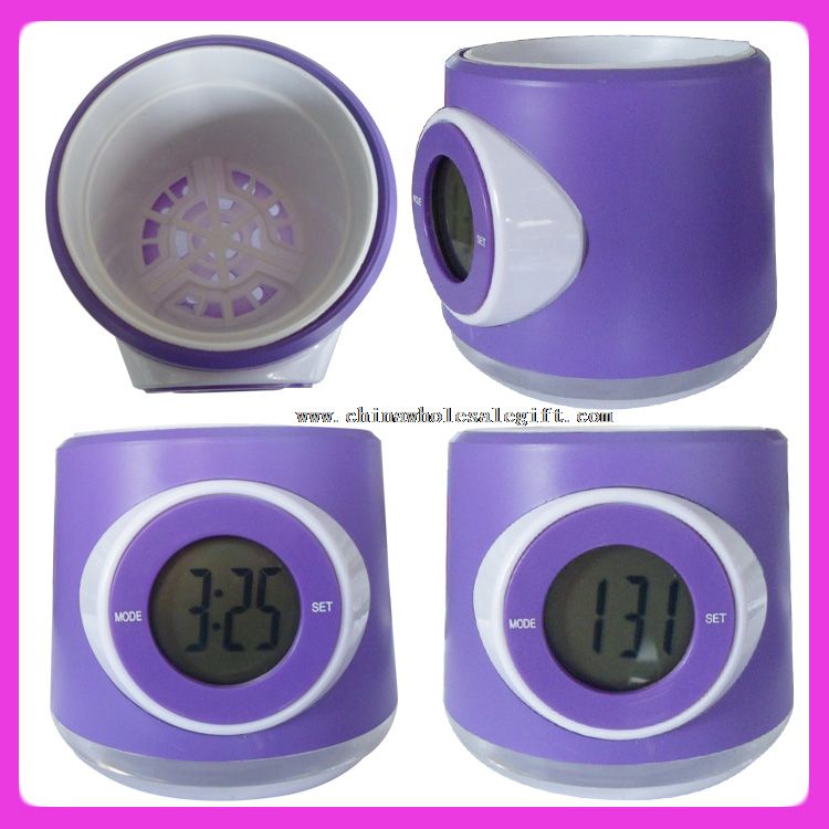 Flower vase digital clock