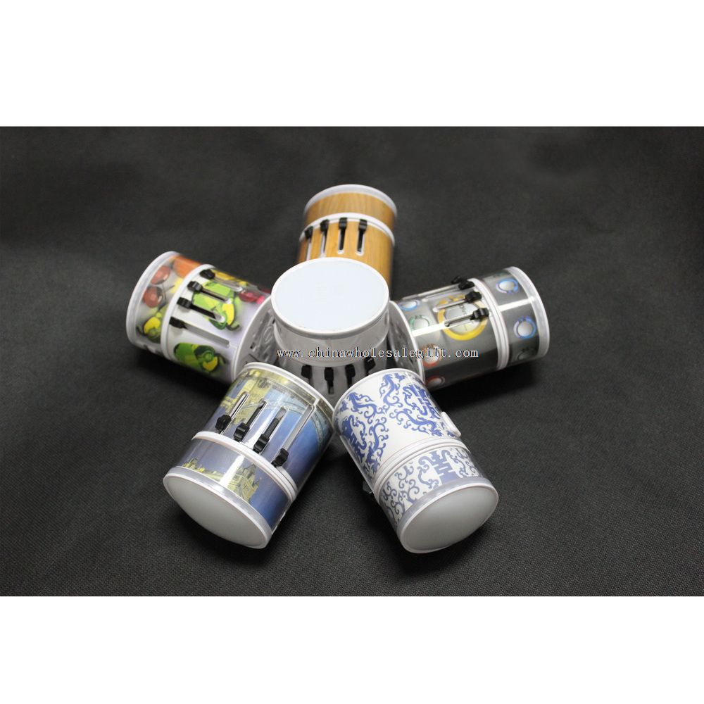Full Print Triple USB Port Wall Home Travel AC Power Charger