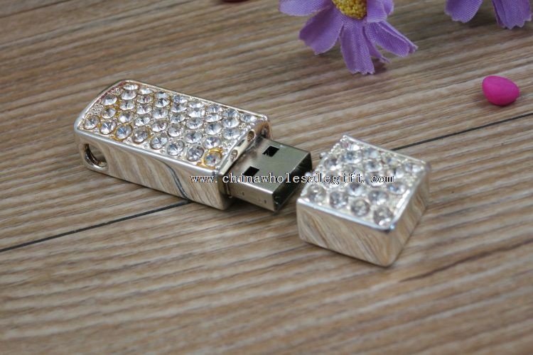 High quality lady style elegant jewelry usb with keychain