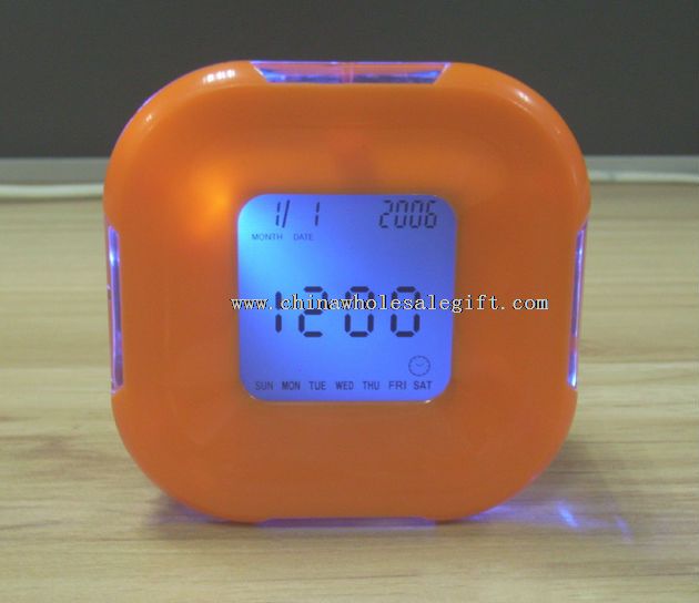 LED calender table alarm clock