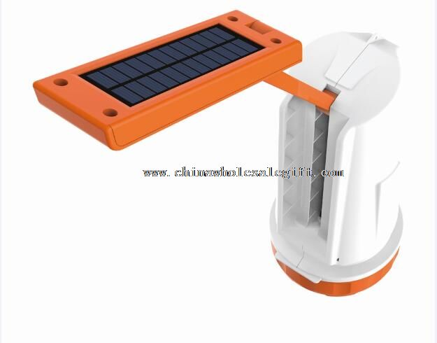 Led handheld spotlight with solar