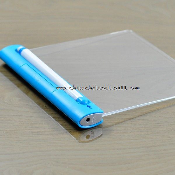 Memo board with led light