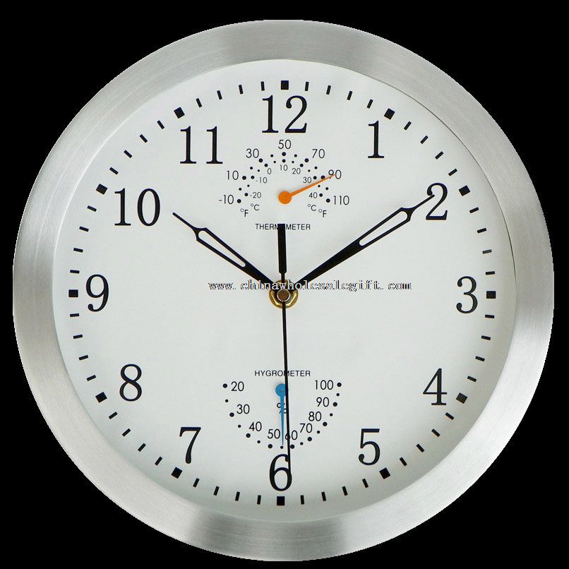 Metal circular radio wall clock