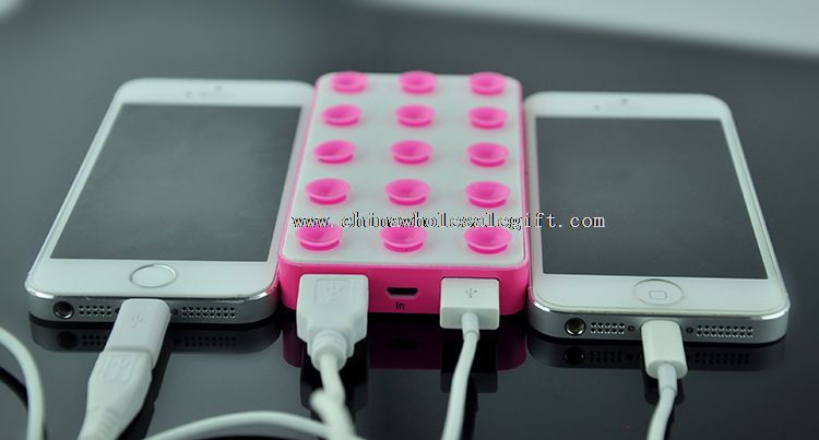 Novelty sucker emergency power bank 4000mah