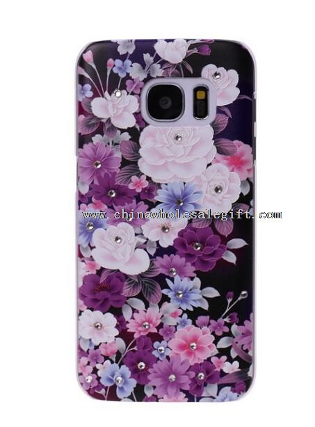 Painted phone case with blingbling diamond