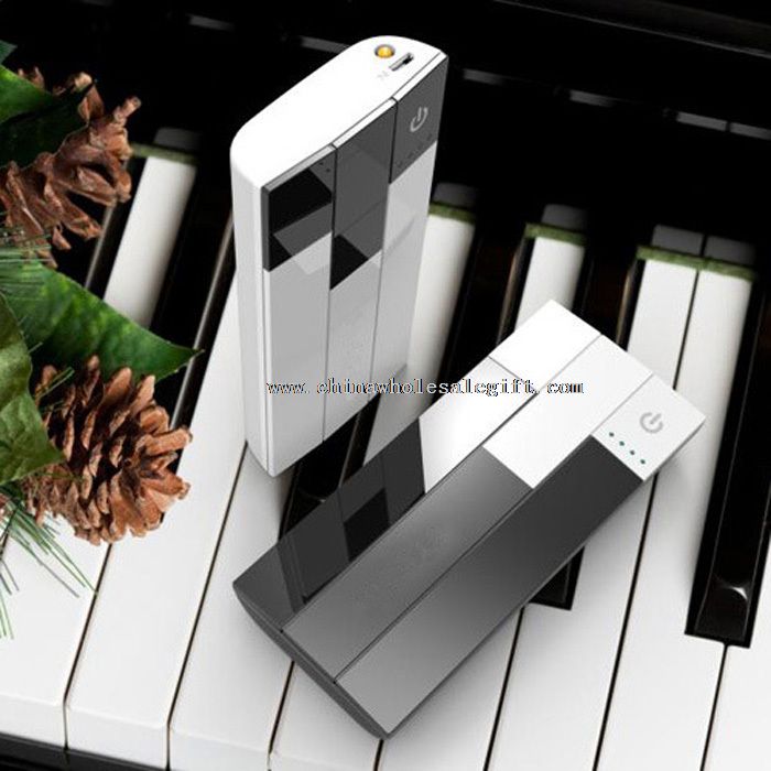 Piano 15000mah power bank with led lighting