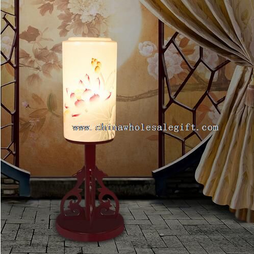 Porcelain Wood floor lamp