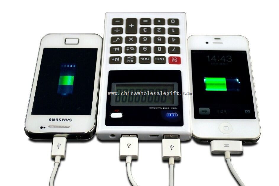 Power bank 6000mah with calculator