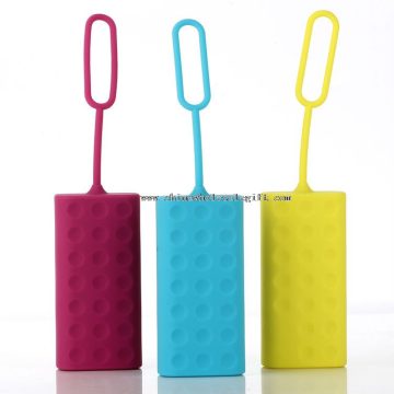 Silicone skin case keychains powerbank