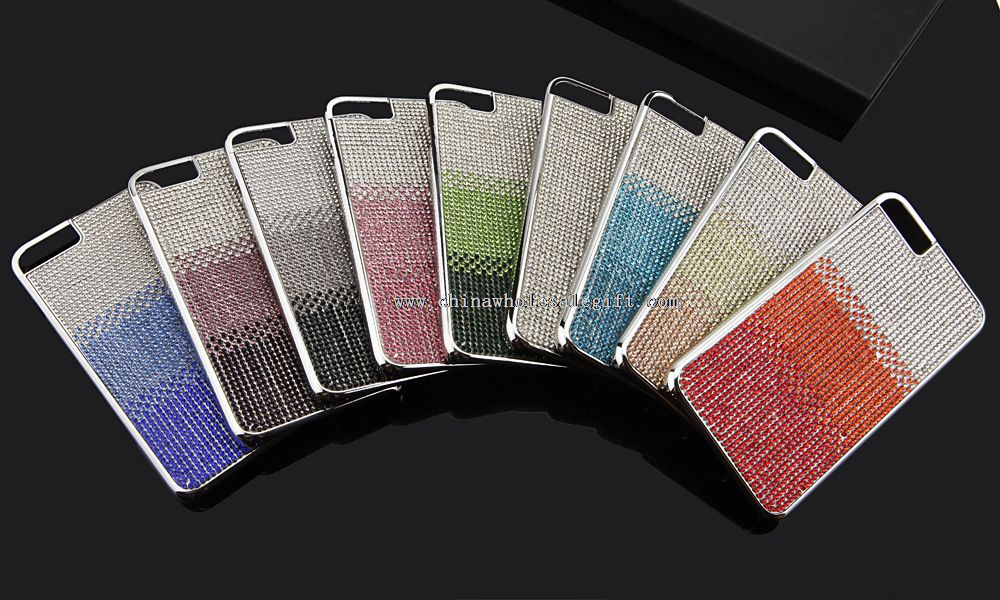 Stylish Glitter Diamond Gradual Change Color Hard Slim Back Case