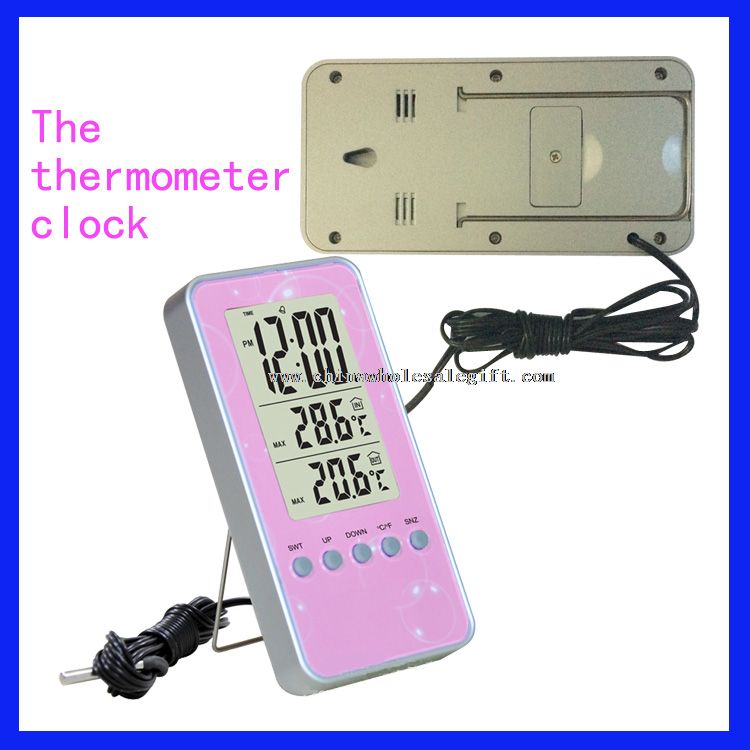 Thermometer clock