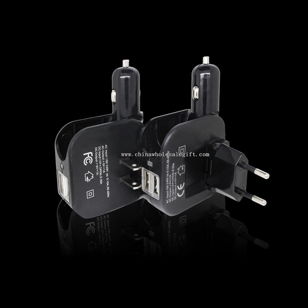 Travel Charger with Dual USB