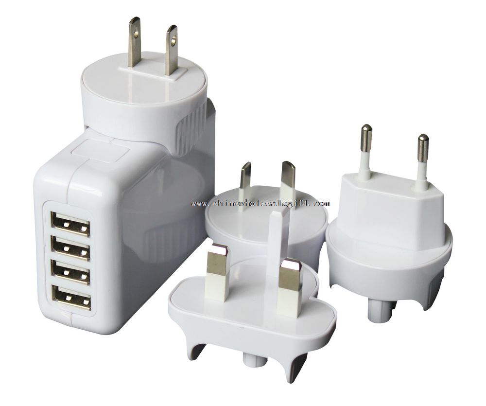 USB Travel Wall Charger with SmartID Technology