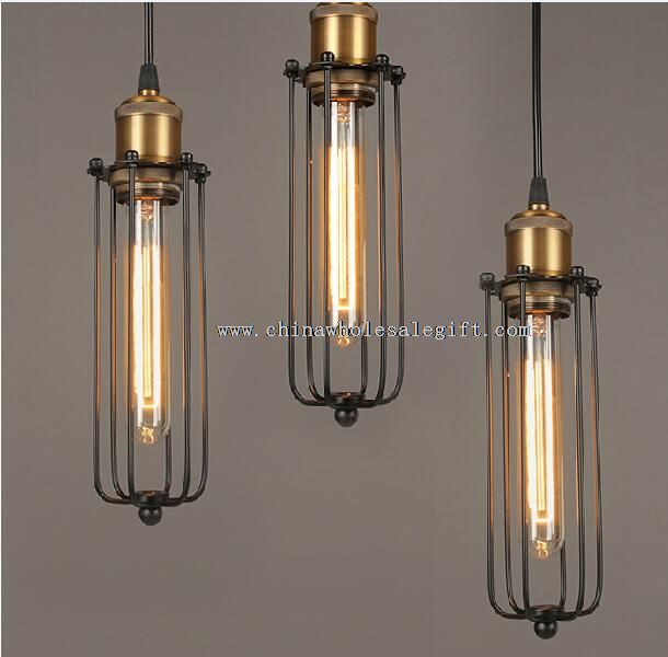 Vintage Round Birdcage Pendant Lamp