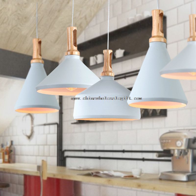 Wood & Aluminum ABC Pendant Lights