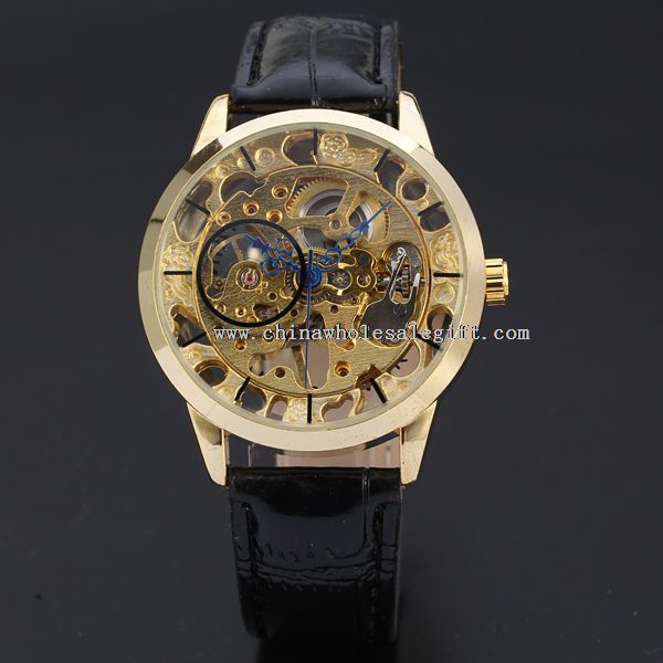 Rome digital hollow hand winder watches for men