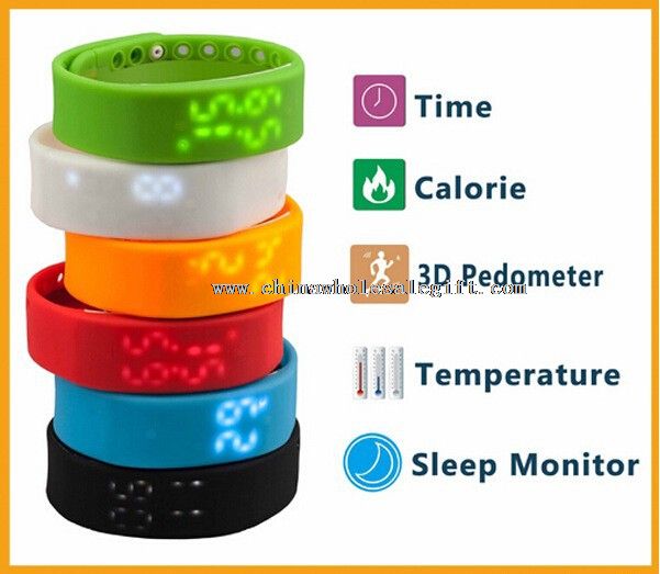 Waterproof silicone Bluetooth smart watch