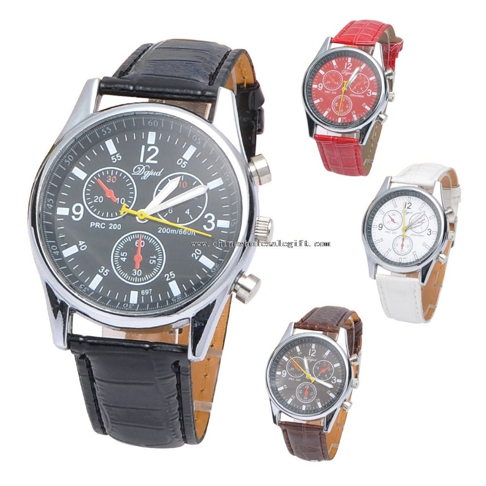 men leather watch