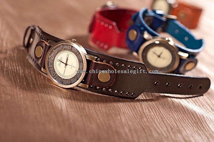 PU leather band waterproof watches