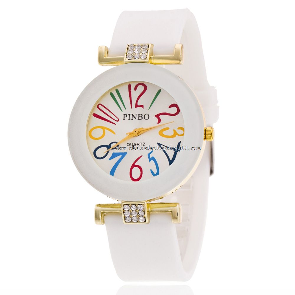 Rainbow digital women watch