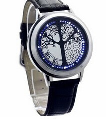 Unisex waterproof led watch