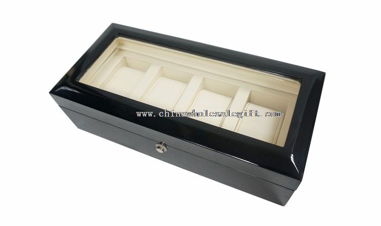 4 pcs watch display wooden box