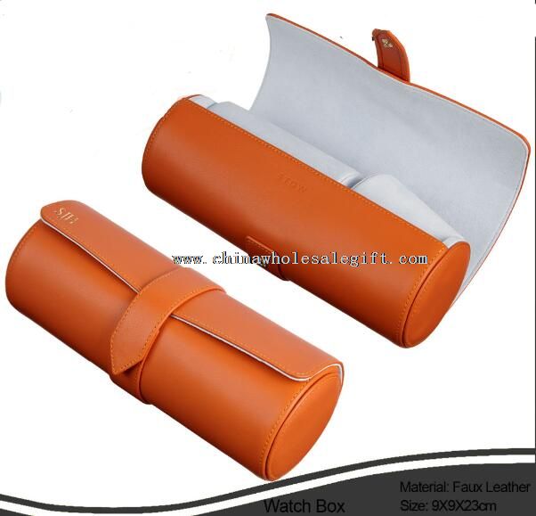leather watch box long
