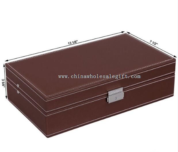 Luxury Watch Box 10 Velvet Pillow Slots