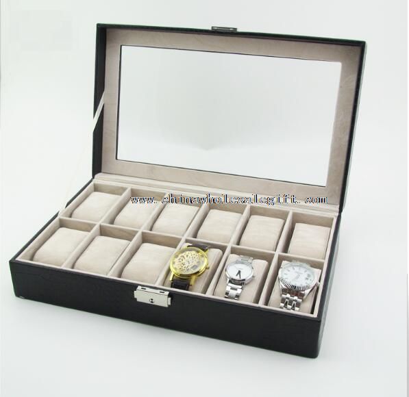 pu leather watch winder box
