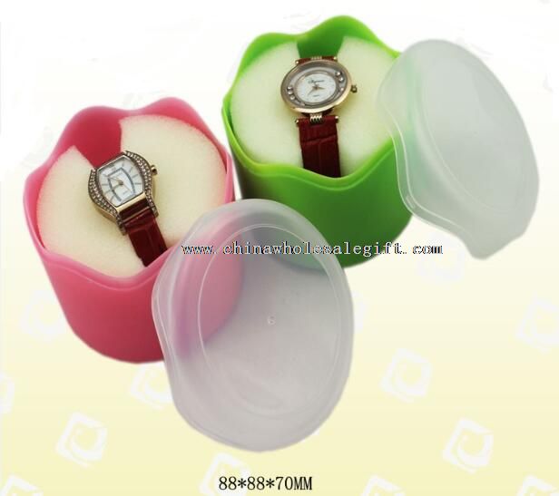round transparent watch box