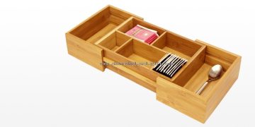 expandable bamboo tea tray
