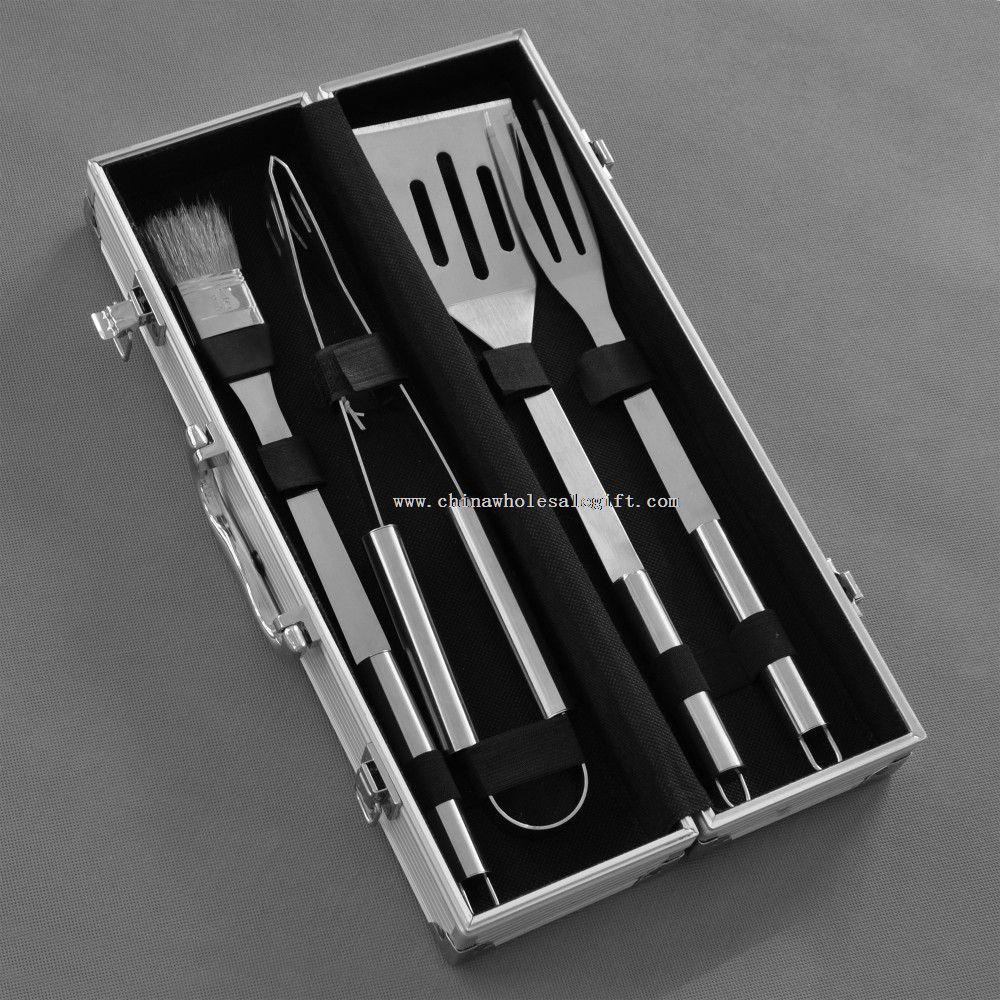 4pcs mini size Stainless Steel BBQ grill Set
