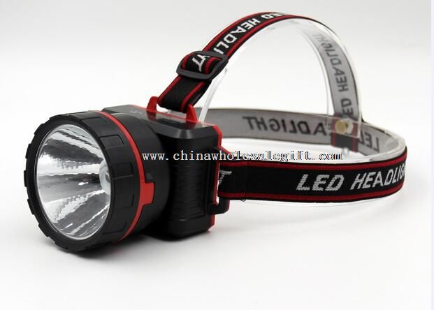 Plastic LED Flashlight Headlamp