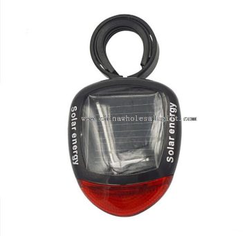 2LED solar charging energy bike round tail light