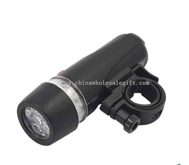 5 LED bike bicycle head tail flashlight