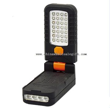28LED plastic mini magnetic foldable head adjustable hook work light
