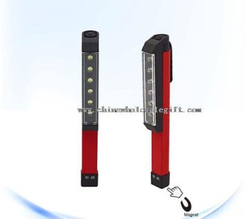 6 LED plastic magnetic work light