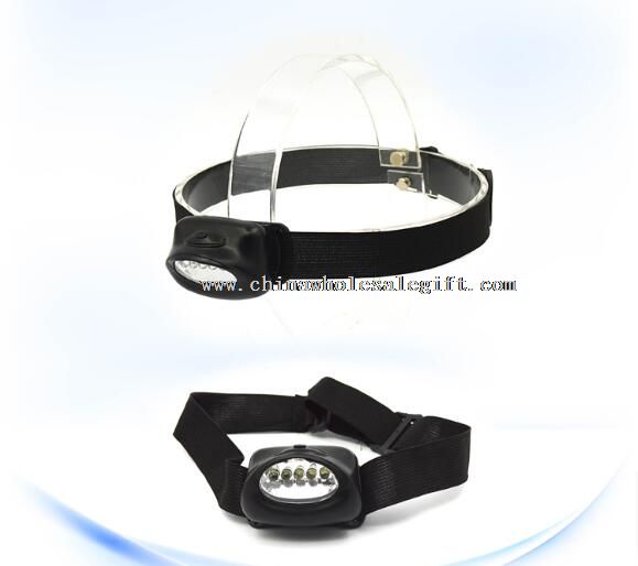 plastic white 5LED bulb headlamp