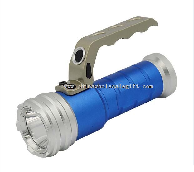 1 LED Blue Zoom Flashlight
