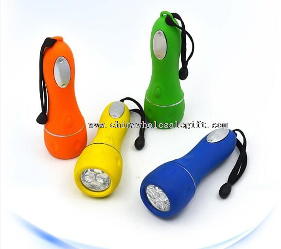 3LED ABS waterproof flat flashlight
