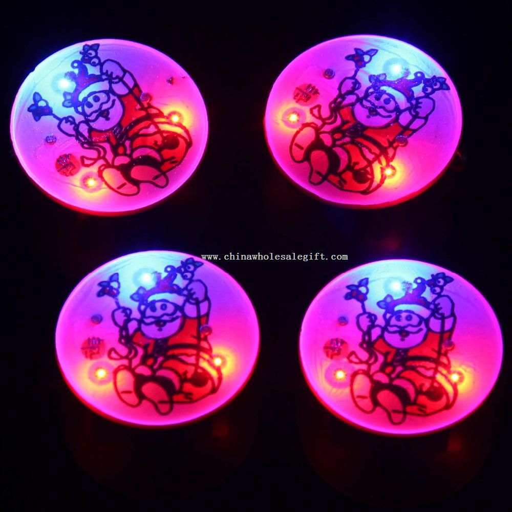 LED Flashing Brooch Christmas Light Up Pin