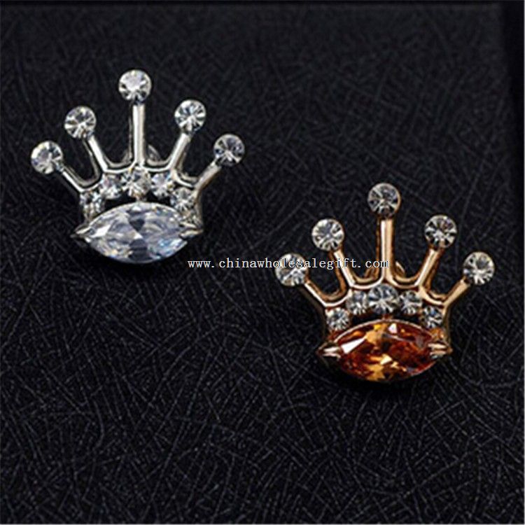 Crown Crystal Children Lapel Pin