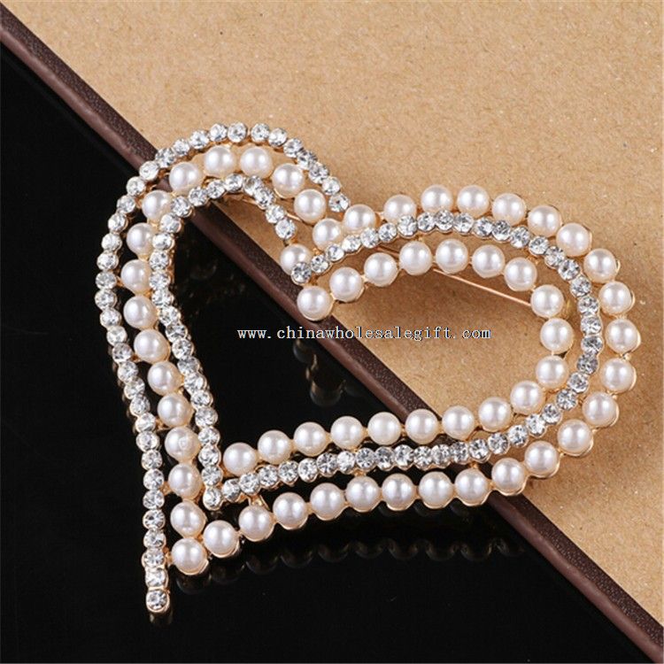 Heart Shape Woman Lapel Pins