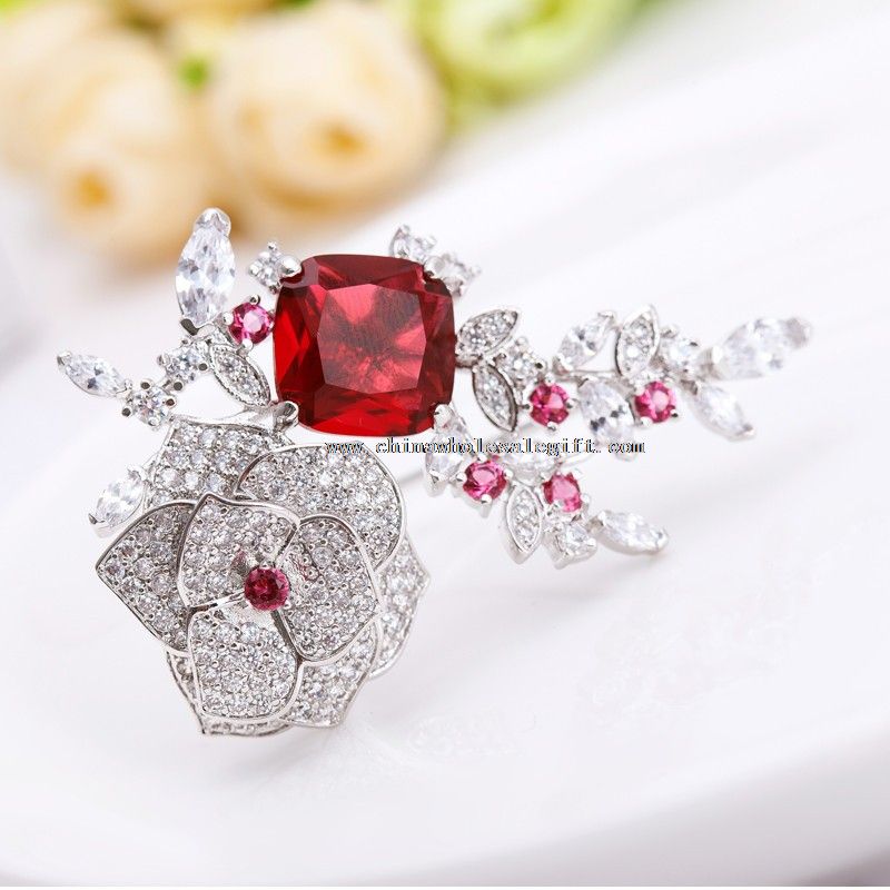 rhinestone pin badge