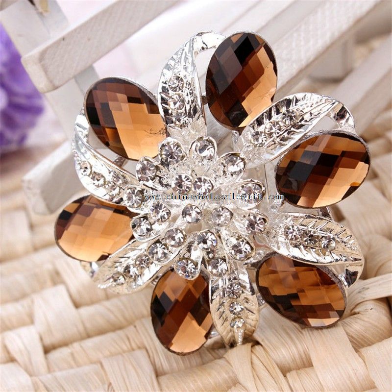 snowflake shaped red diamond brooches pins