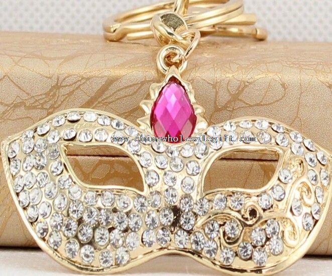crystal mask keychain
